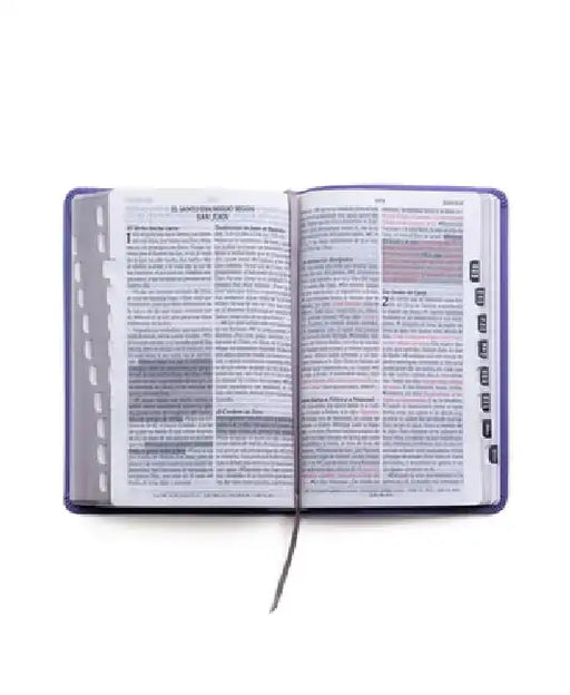 Santa Biblia de Promesas Reina Valera 1960 / Tamaño Manual / Letra Grande / Piel Especial Con Índice / Lavanda // Spanish Promise Bible Rvr60 / Handy by Editorial Unilit