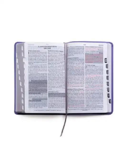 Santa Biblia de Promesas Reina Valera 1960 / Tamaño Manual / Letra Grande / Piel Especial Con Índice / Lavanda // Spanish Promise Bible Rvr60 / Handy by Editorial Unilit