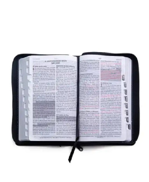 Santa Biblia de Promesas Reina Valera 1960 / Tamaño Manual / Letra Grande / Piel Especial Con Índice Y Cierre / Negra // Spanish Promise Bible Rvr60 / by Editorial Unilit