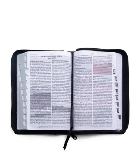 Santa Biblia de Promesas Reina Valera 1960 / Tamaño Manual / Letra Grande / Piel Especial Con Índice Y Cierre / Negra // Spanish Promise Bible Rvr60 / by Editorial Unilit