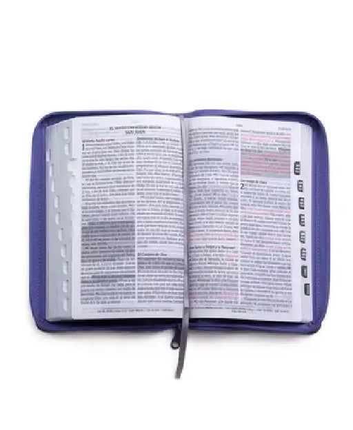 Santa Biblia de Promesas Reina Valera 1960 / Tamaño Manual / Letra Grande / Piel Especial Con Índice Y Cierre / Lavanda // Spanish Promise Bible Rvr60 by Editorial Unilit