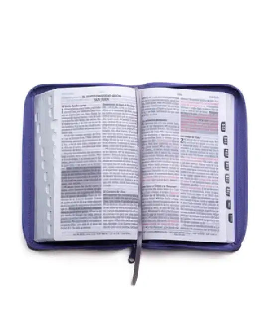 Santa Biblia de Promesas Reina Valera 1960 / Tamaño Manual / Letra Grande / Piel Especial Con Índice Y Cierre / Lavanda // Spanish Promise Bible Rvr60 by Editorial Unilit