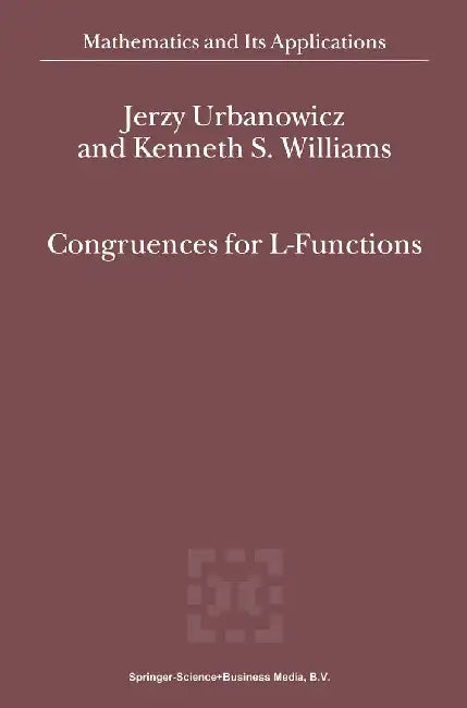 Congruences for L-Functions by J. Urbanowicz