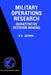 Military Operations Research: Quantitative Decision Making by N. K. Jaiswal