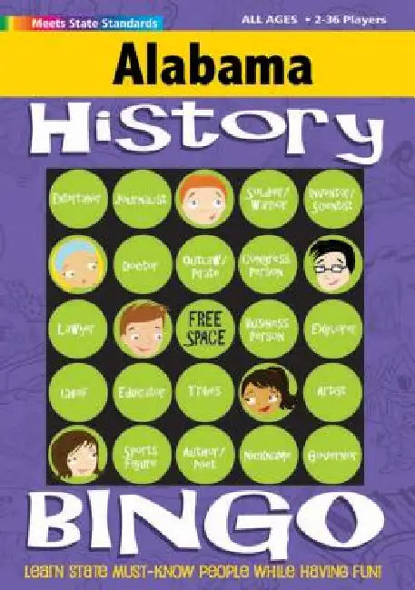 Alabama History Bingo Game by Gallopade International