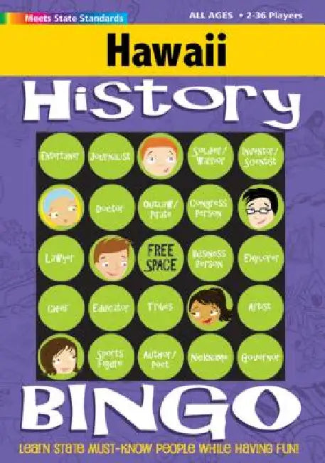 Hawaii History Bingo Game by Gallopade International