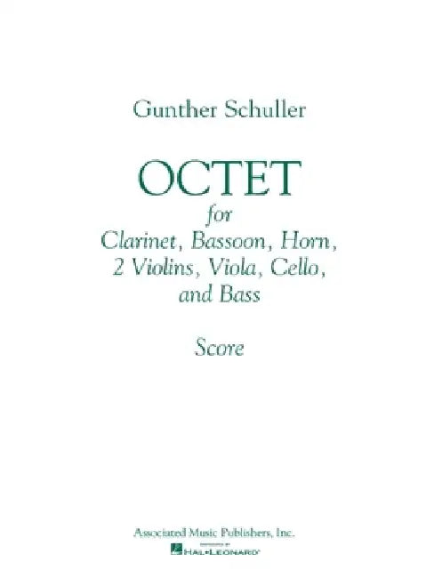 Octet: Full Score by Gunther Schuller
