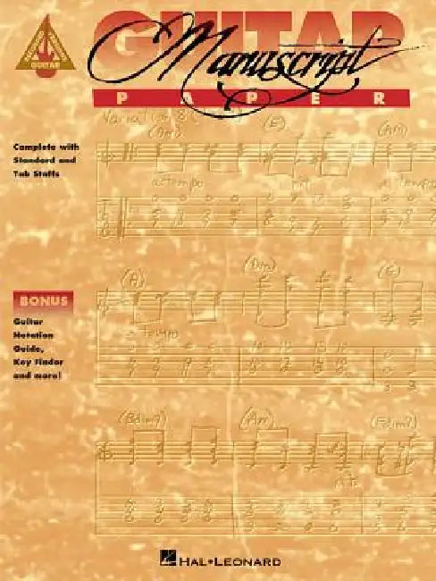 Recorded Versions Guitar Tablature Manuscript Paper by Hal Leonard Corp