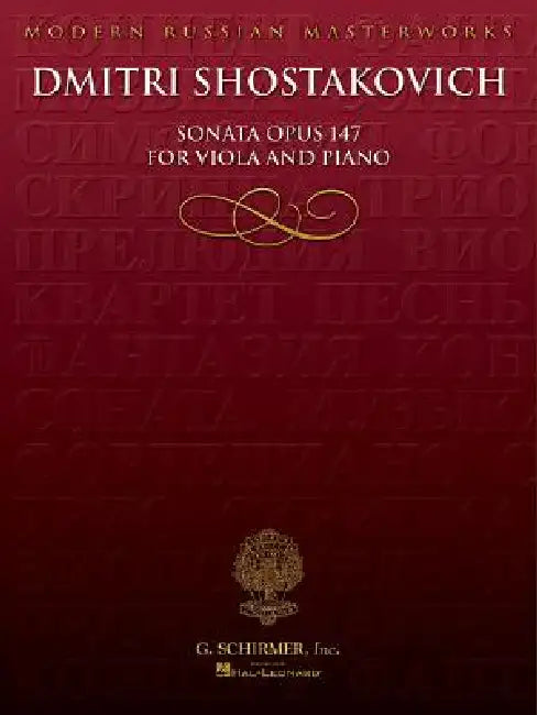 Sonata, Op. 147: Viola and Piano by Dmitri Shostakovich