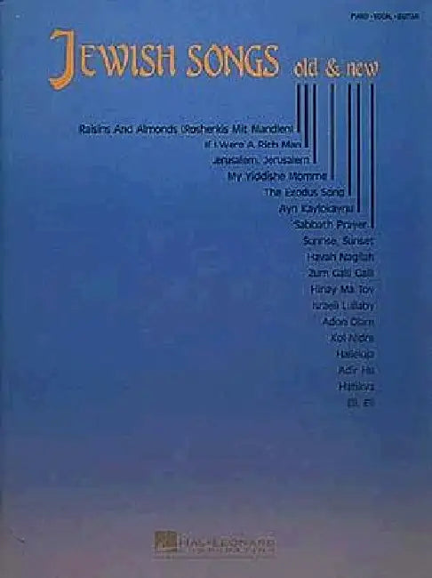 Jewish Songs Old and New by Hal Leonard Corp