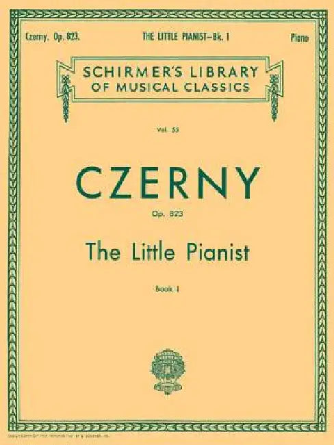 Little Pianist, Op. 823 - Book 1: Schirmer Library of Classics Volume 55 Piano Solo by Carl Czerny
