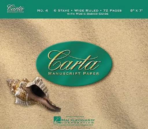 Carta Manuscript Paper No. 4 - Children's by Hal Leonard Corp
