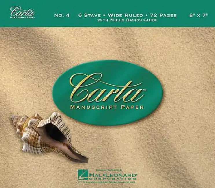 Carta Manuscript Paper No. 4 - Children's by Hal Leonard Corp