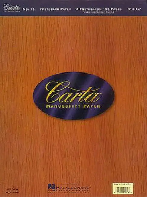 Carta Manuscript Paper No. 15 - Guitar by Hal Leonard Corp