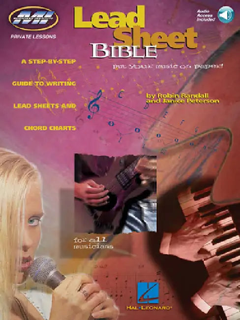 Lead Sheet Bible: Private Lessons Series [With CD] by Robin Randall, Janice Peterson