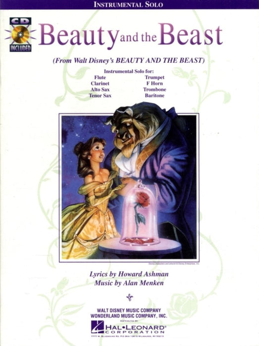 Beauty And The Beast Cd Pkg Instrumental Solo For Winds by Hal Leonard Corp.