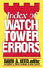 Index of Watchtower Errors 1879 to 1989 by David a. Ed Reed
