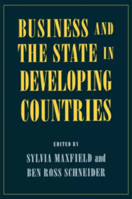 Business and the State in Developing Countries: Germany in Europe by Sylvia Maxfield, Ben Ross Schneider