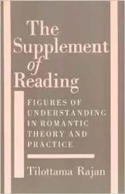 The Supplement Of Reading: Figures of Understanding in Romantic Theory and Practice by Tilottama Rajan