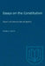 Essays on the Constitution: Aspects of Canadian law and politics by Frank R. Scott