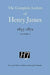 The Complete Letters of Henry James, 1855-1872 by Henry James, Pierre a. Walker, Greg W. Zacharias