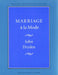 Marriage À La Mode by John Dryden, Mark S. Auburn