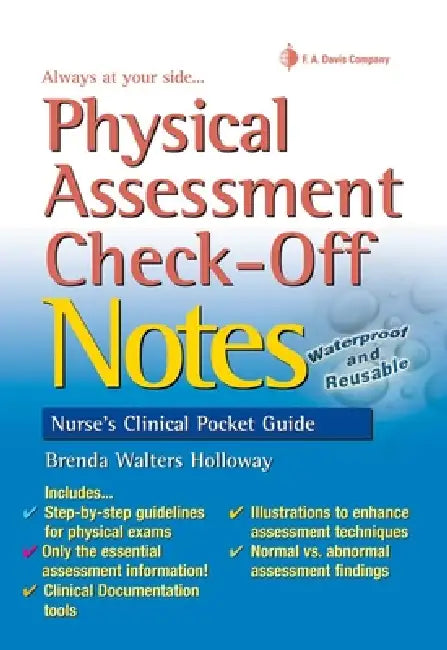 Physical Assessment Check-Off Notes by Brenda Walters Holloway
