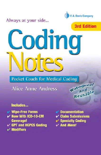 Coding Notes: Pocket Coach for Medical Coding by Alice Anne Andress