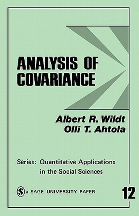 Analysis of Covariance by Albert R. Wildt