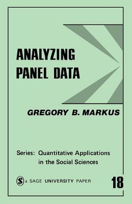 Analyzing Panel Data by Gregory B. Markus