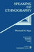 Speaking of Ethnography by Michael Agar