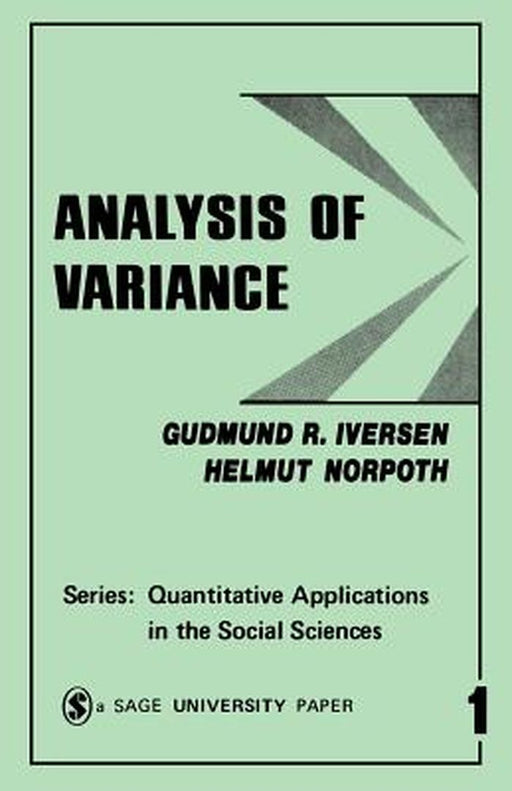Analysis of Variance by Gudmund R. Iversen