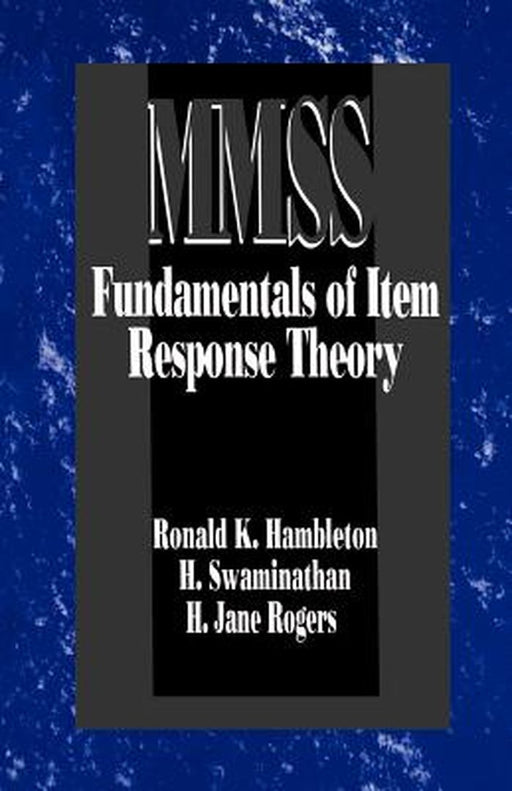 Fundamentals of Item Response Theory by Ronald K. Hambleton