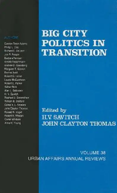 Big City Politics in Transition by H. V. Savitch, John Clayton Thomas