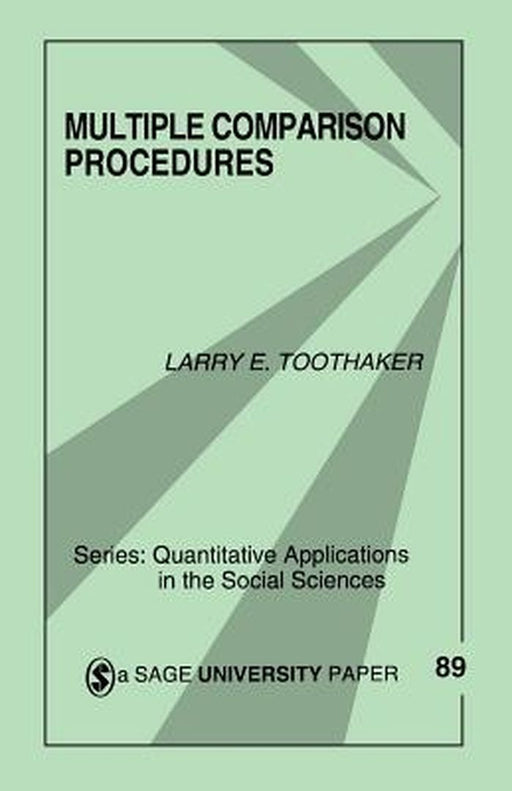 Multiple Comparison Procedures by Larry E. Toothaker