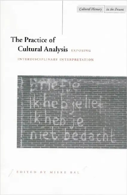 The Practice of Cultural Analysis: Exposing Interdisciplinary Interpretation by Mieke Bal