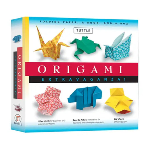 Origami Extravaganza! Folding Paper, a Book, and a Box: Origami Kit Includes Origami Book, 38 Fun Projects and 162 High-Quality Origami Papers: Great by Tuttle Publishing