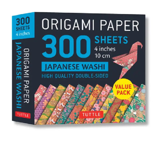 Origami Paper - Japanese Washi Patterns- 4 inch (10cm) 300 sheets: Tuttle Origami Paper: High-Quality Origami Sheets Printed with 12 Different Designs by Tuttle Publishing