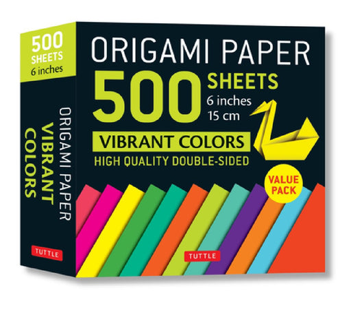 Origami Paper 500 Sheets Vibrant Colors 6 (15 CM): Tuttle Origami Paper: High-Quality Origami She  by Tuttle Publishing