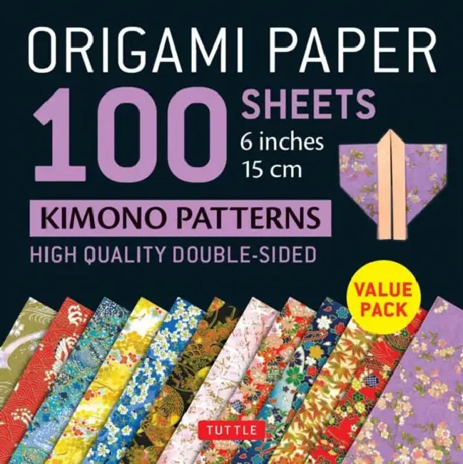 Origami Paper 100 Sheets Kimono Patterns Patterns 6" (15 CM): High-Quality Double-Sided Origami Sheets Printed with 12 Different Patterns: Instruction by Tuttle Publishing