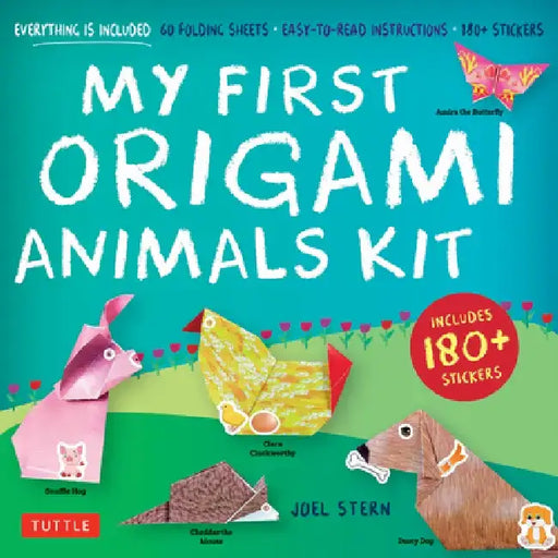 My First Origami Animals Kit: Everything Is Included: 60 Folding Sheets, Easy-To-Read Instructions, 180+ Stickers by Joel Stern