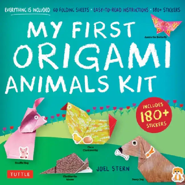 My First Origami Animals Kit: Everything Is Included: 60 Folding Sheets, Easy-To-Read Instructions, 180+ Stickers by Joel Stern
