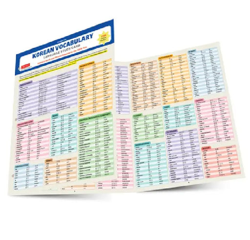 Korean Vocabulary Study Card: Key Vocabulary for Topik Test (Online Audio Files) by Woojoo Kim