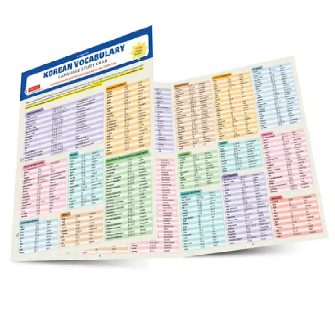 Korean Vocabulary Study Card: Key Vocabulary for Topik Test (Online Audio Files) by Woojoo Kim