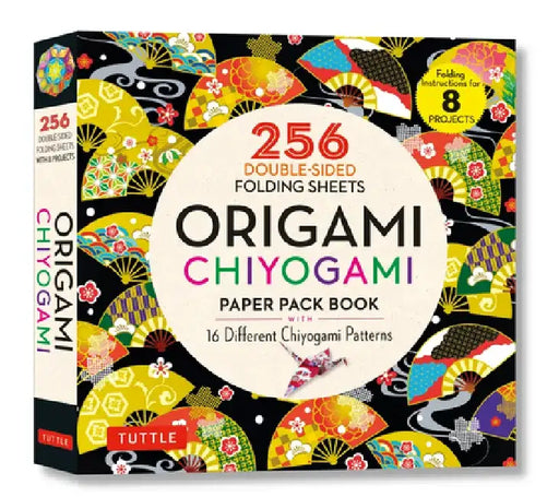 Origami Chiyogami Paper Pack Book: 256 Double-Sided Folding Sheets - 16 Different Chiyogami Patterns (Instructions for 8 Projects) by Tuttle Publishing