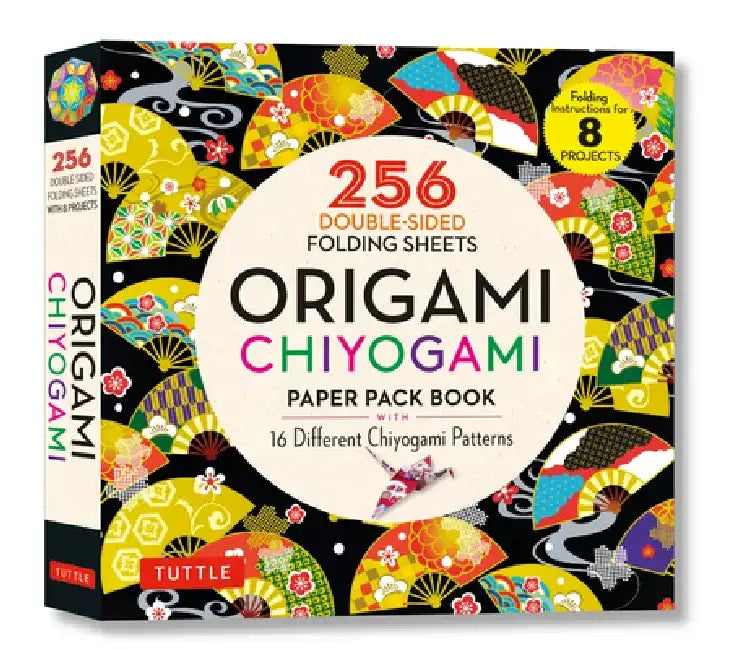 Origami Chiyogami Paper Pack Book: 256 Double-Sided Folding Sheets - 16 Different Chiyogami Patterns (Instructions for 8 Projects) by Tuttle Publishing