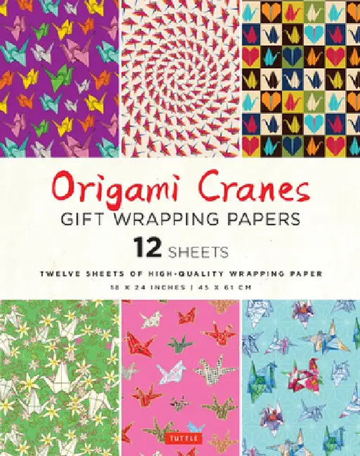 Origami Cranes Gift Wrapping Paper - 12 Sheets: 18 X 24 (45 X 61 CM) Wrapping Paper by Tuttle Studio