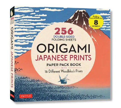 Origami Japanese Prints Paper Pack Book: 256 Double-Sided Folding Sheets with 16 Different Japanese Woodblock Prints with Solid Colors on the Back (In by Tuttle Publishing
