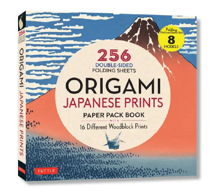 Origami Japanese Prints Paper Pack Book: 256 Double-Sided Folding Sheets with 16 Different Japanese Woodblock Prints with Solid Colors on the Back (In by Tuttle Publishing