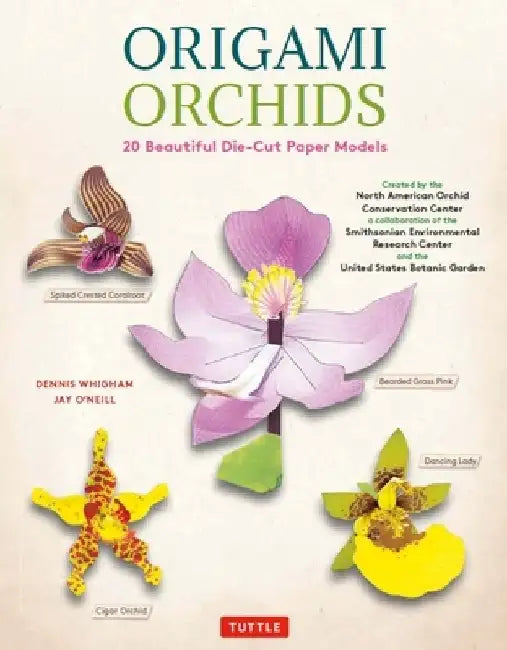 Origami Orchids Kit: 20 Beautiful Die-Cut Paper Models by Dennis Whigham